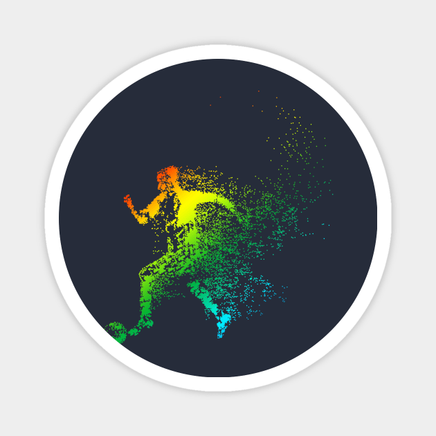 Soccer Player Particles Magnet by letnothingstopyou